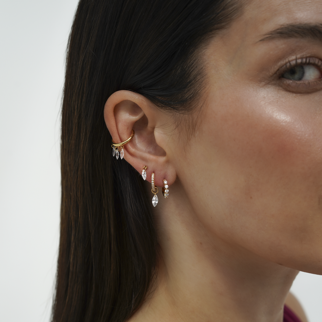 Geen piercing? Geen probleem. De Pulse Ear Cuffs maken elke ear stack compleet