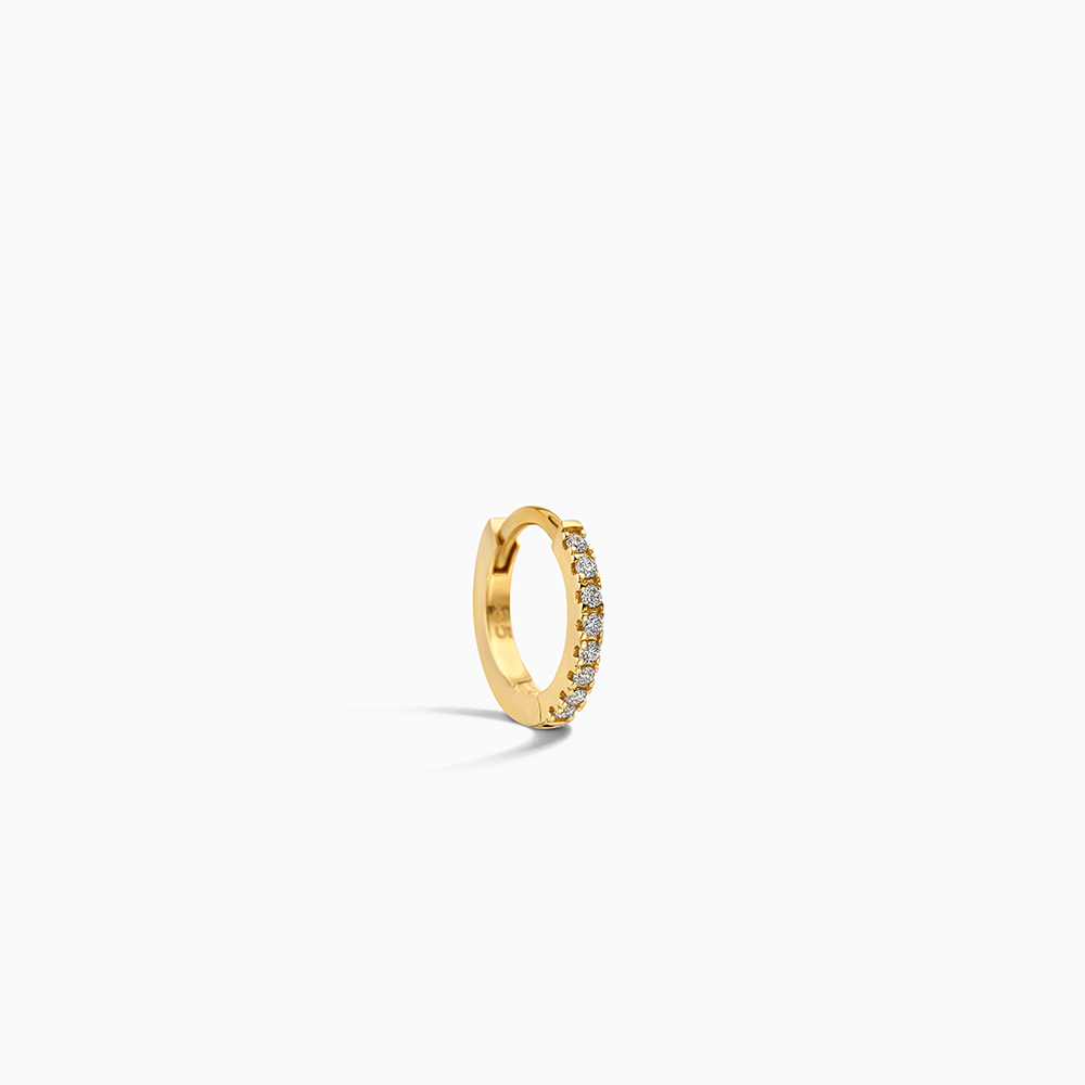 Single Diamond Huggie (10mm)