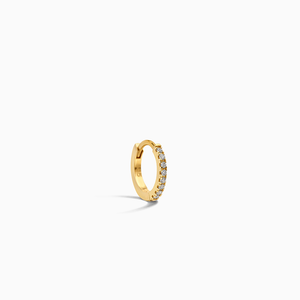 Single Diamond Huggie (10mm)