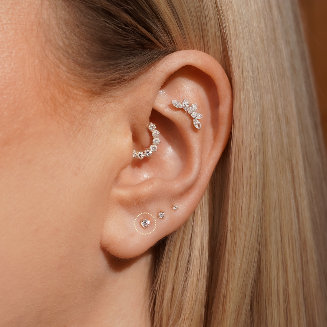 Diamond Dot 2.5 Piercing