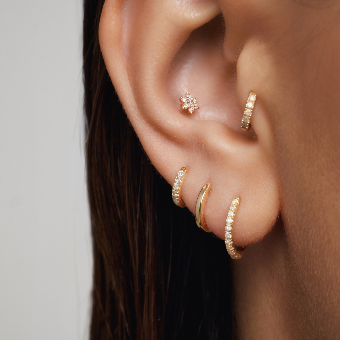 Diamond Huggies (8mm)