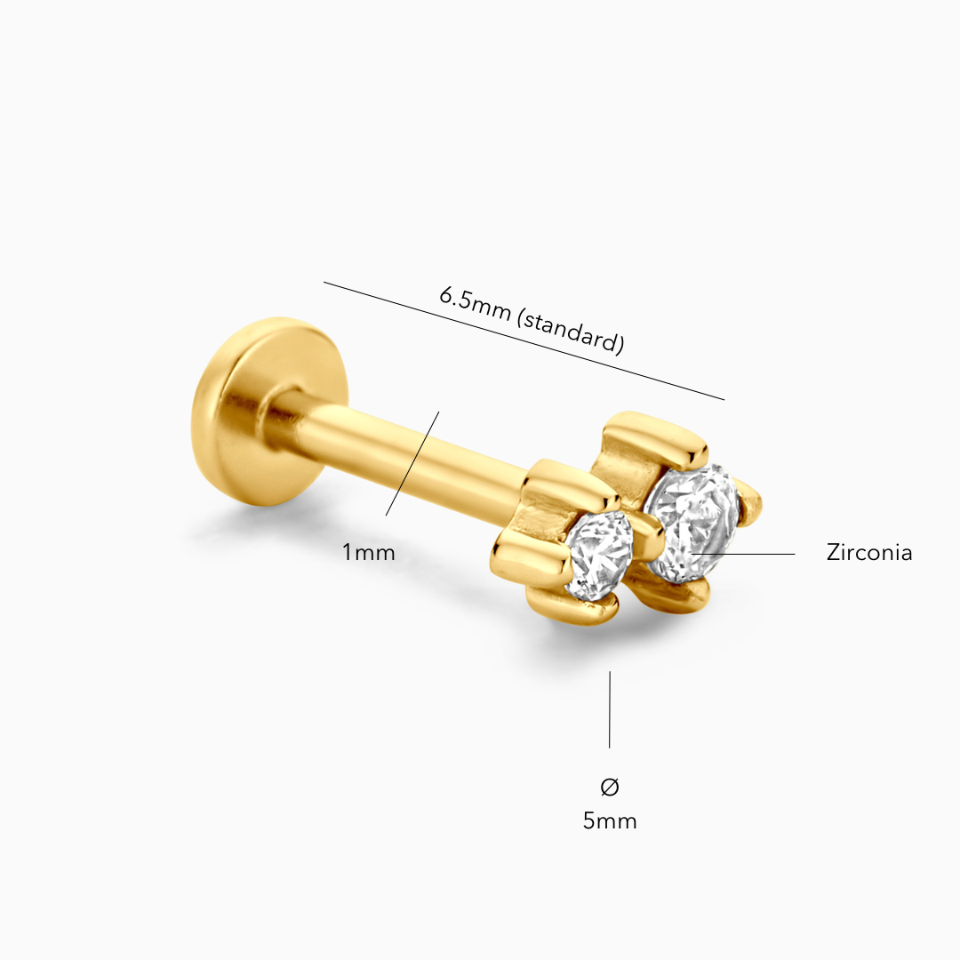 Vida Flatback Stud Earring