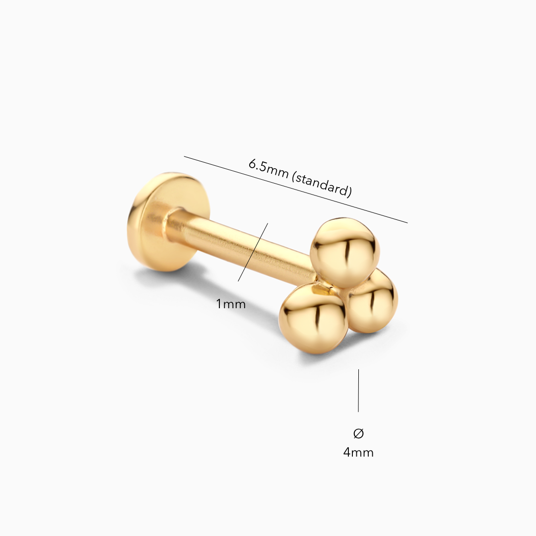 Small Dots Flatback Stud Earring