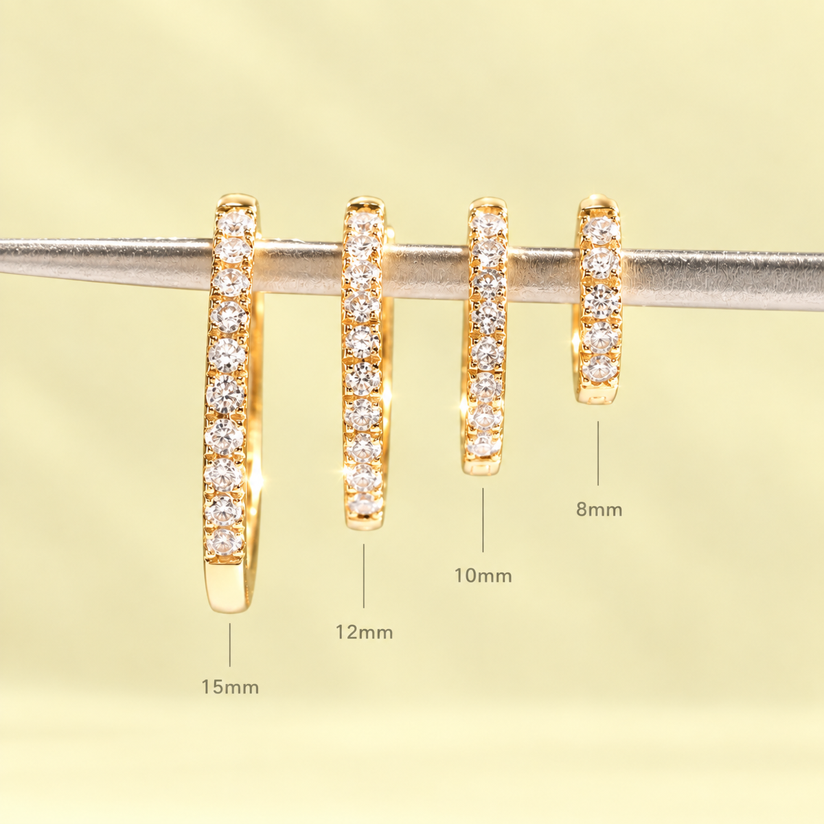 Diamond Huggies (12mm)