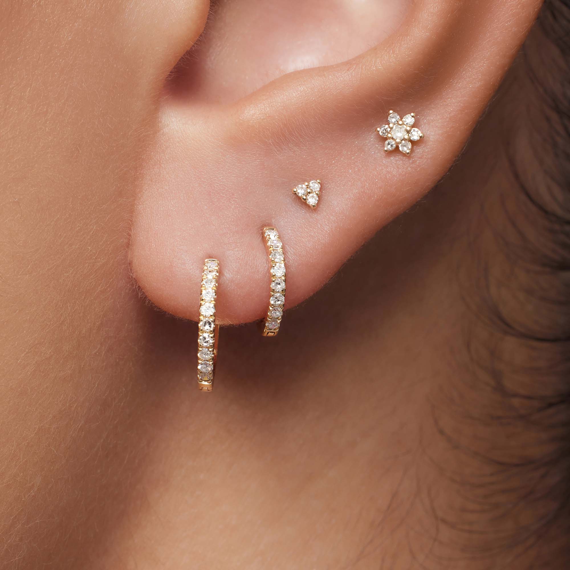 Diamond Flower Piercing