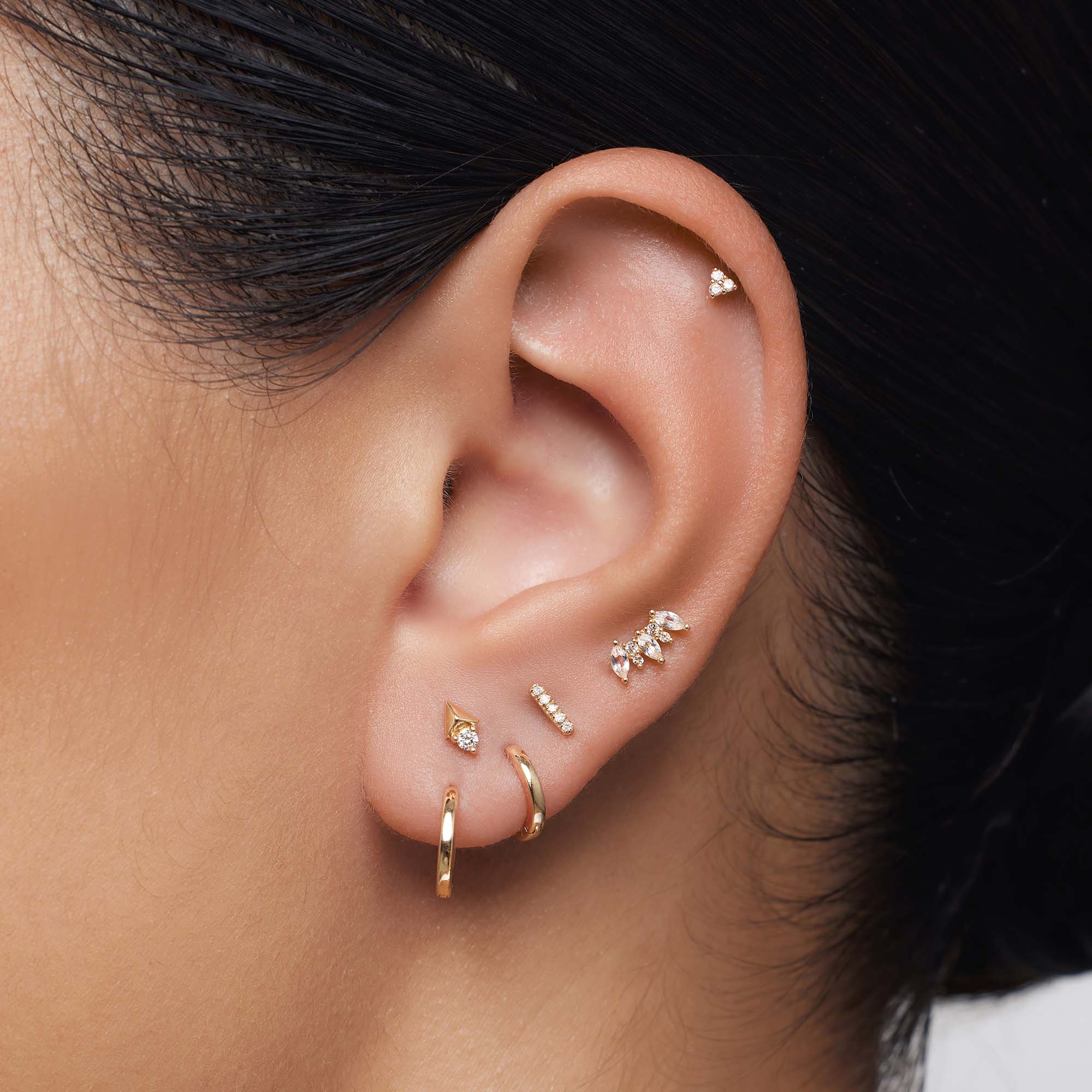 Diamond Triangle Piercing