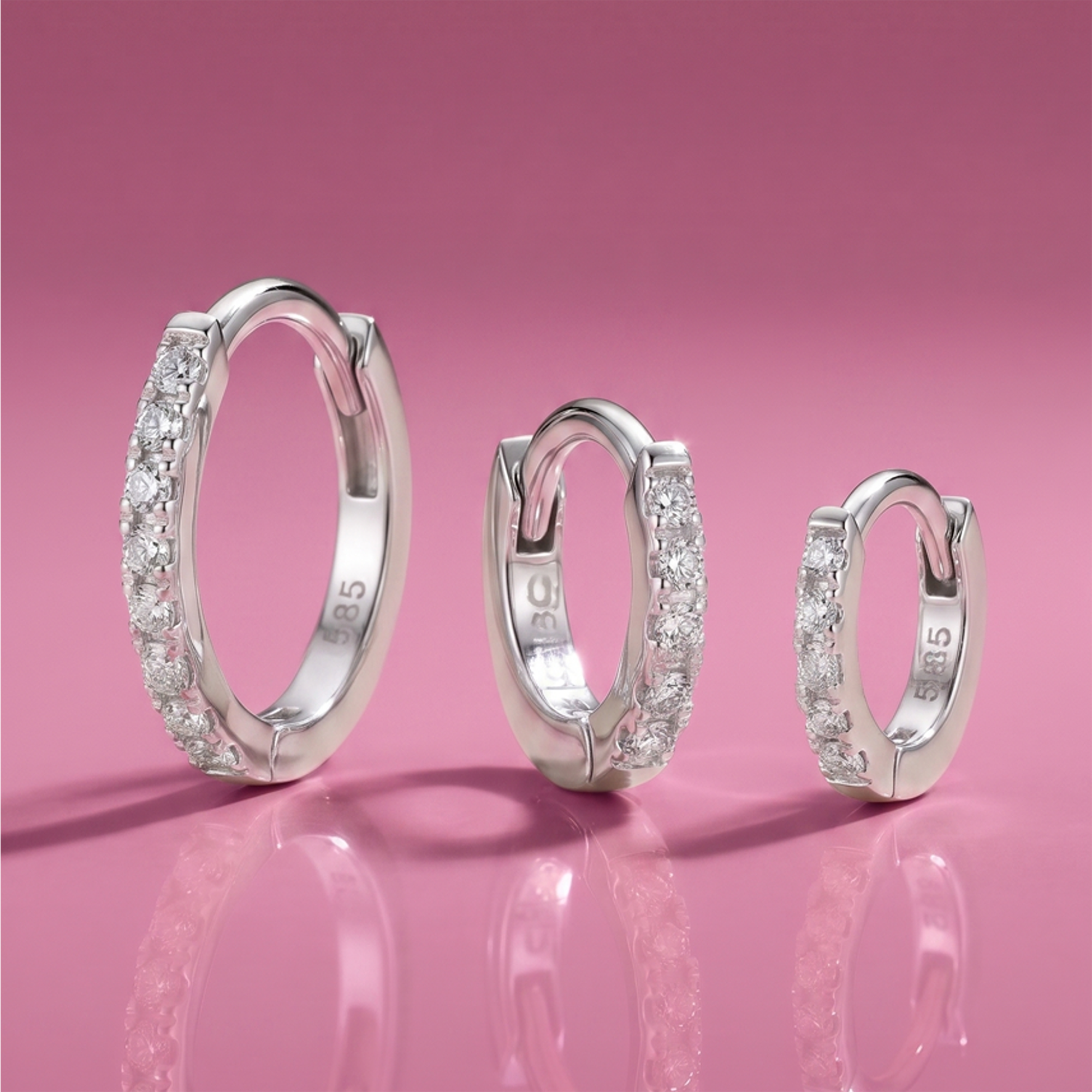 Diamond Huggies (12mm)