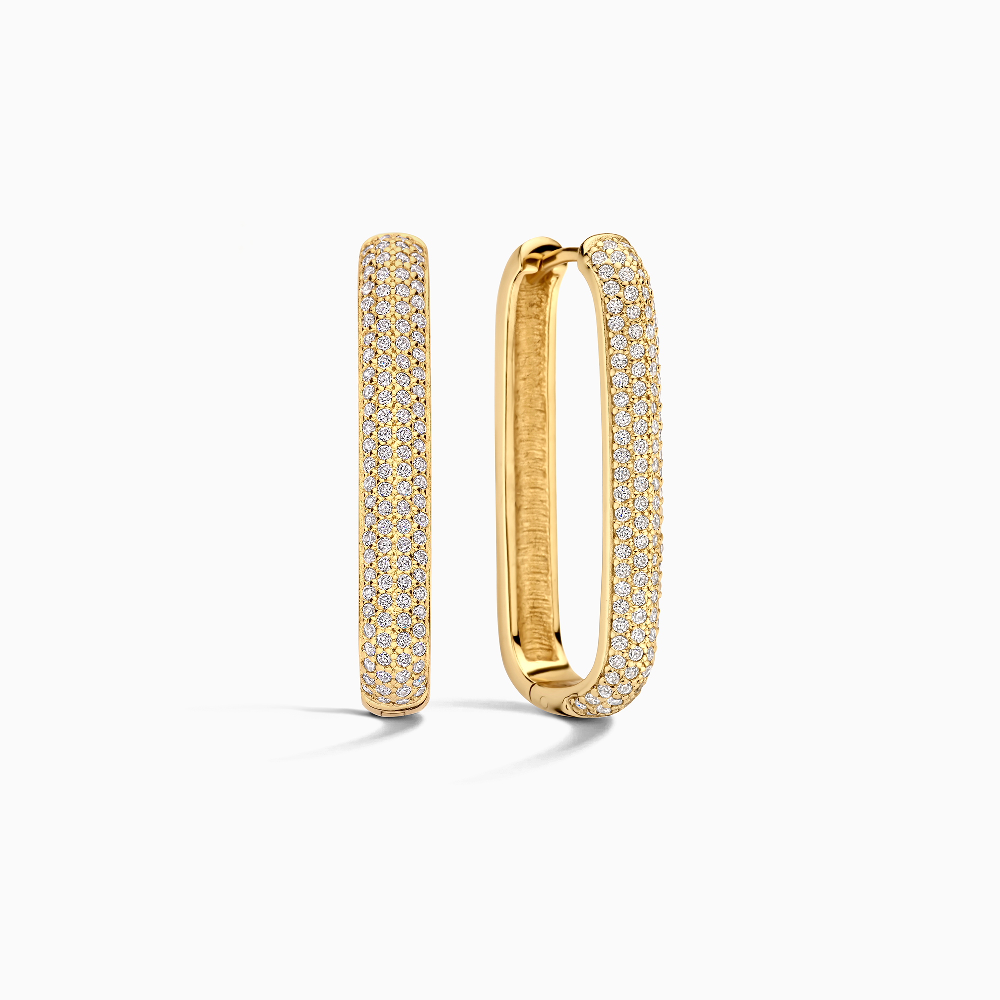 Large Icon Pavé Hoops