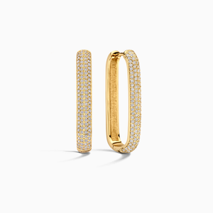 Large Icon Pavé Hoops