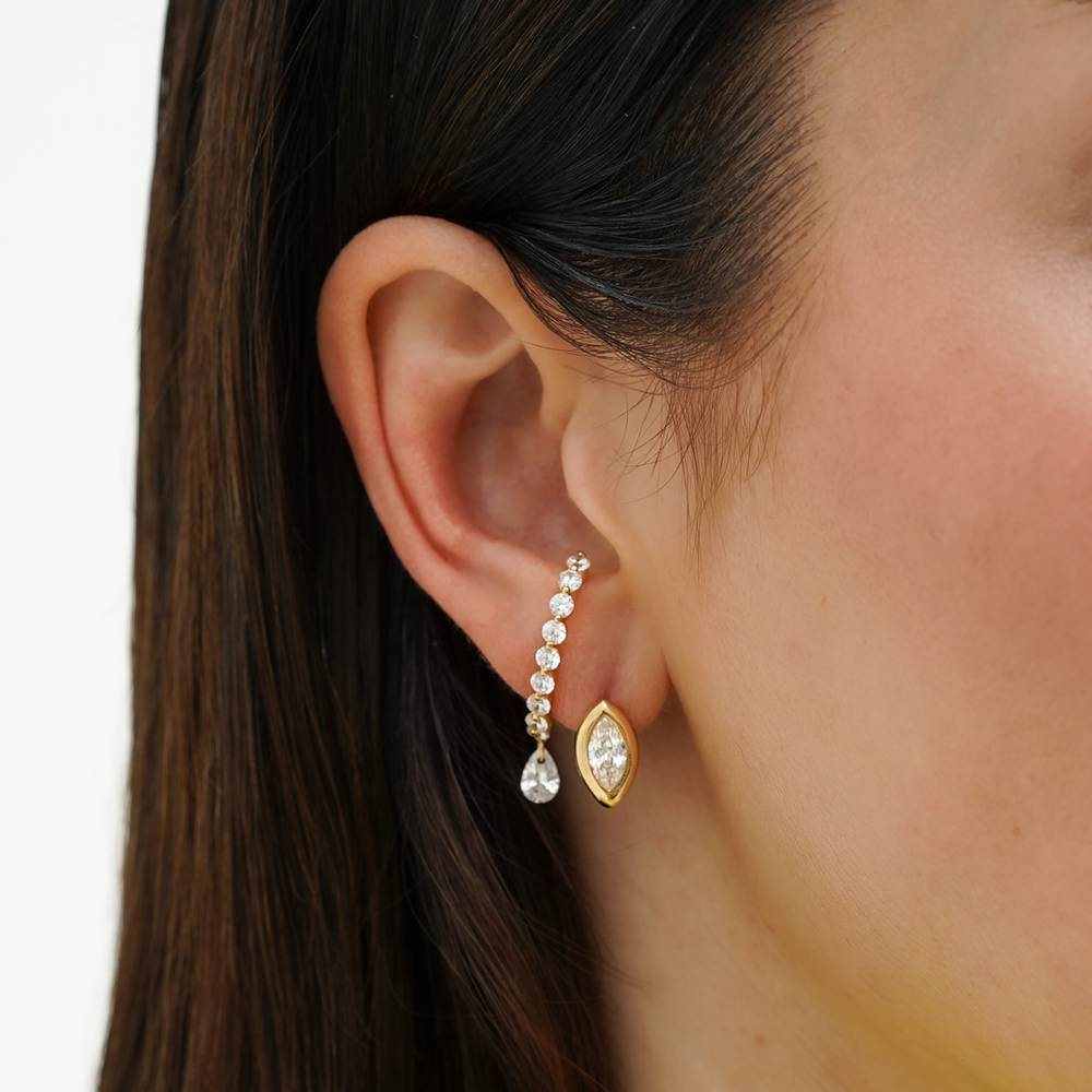 Pulse Marquise Hoops