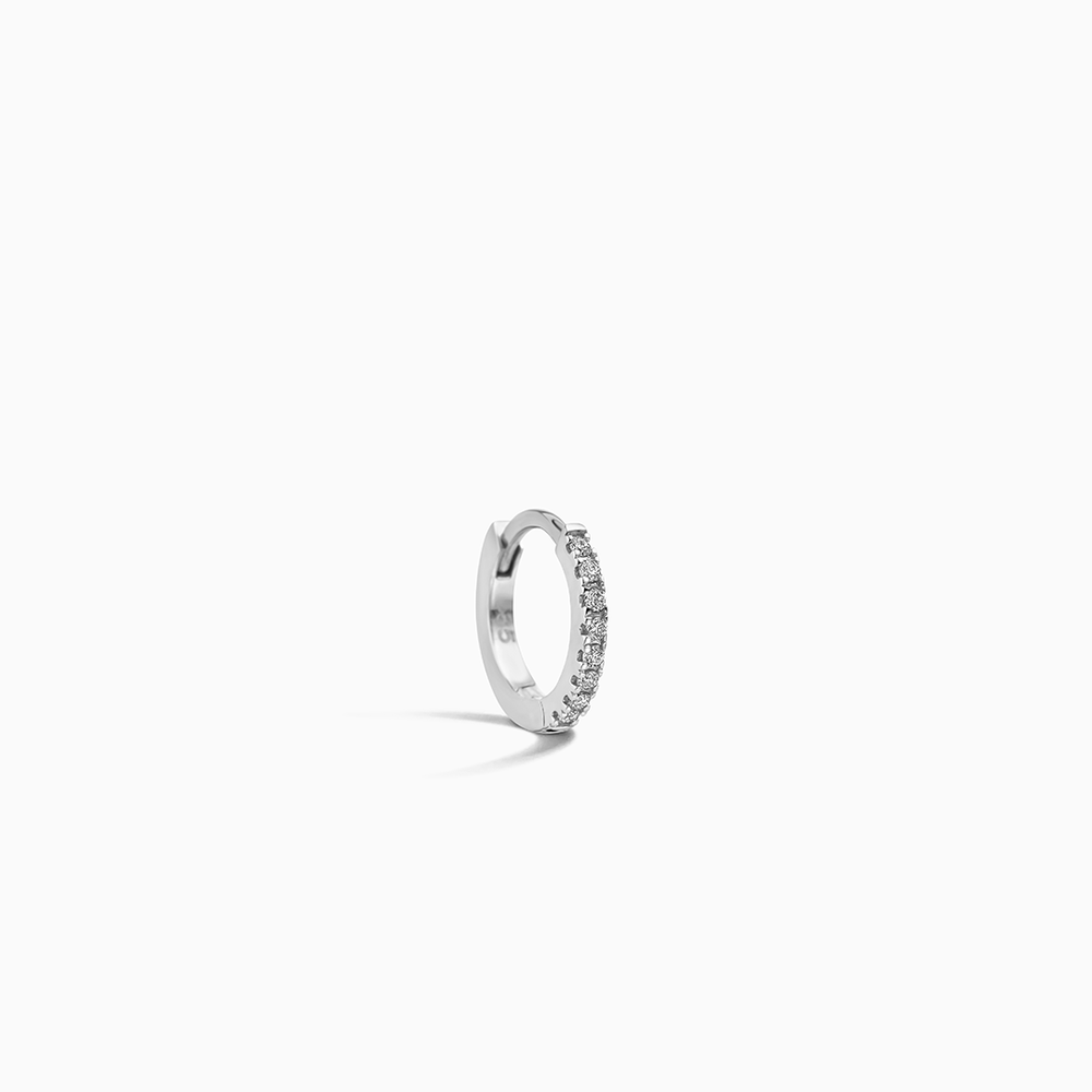 Single Diamond Huggie (10mm)