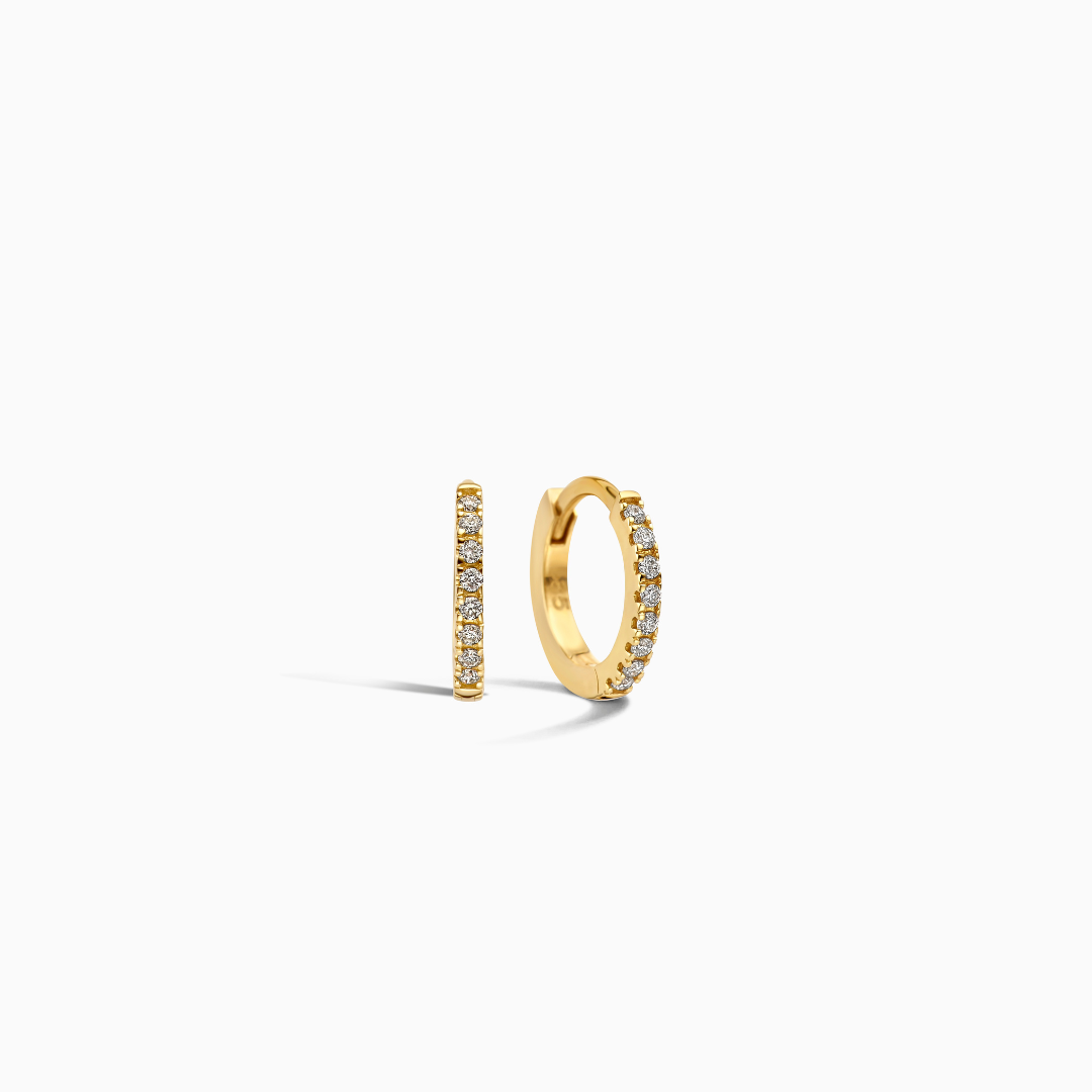 Diamond Huggies (10mm)