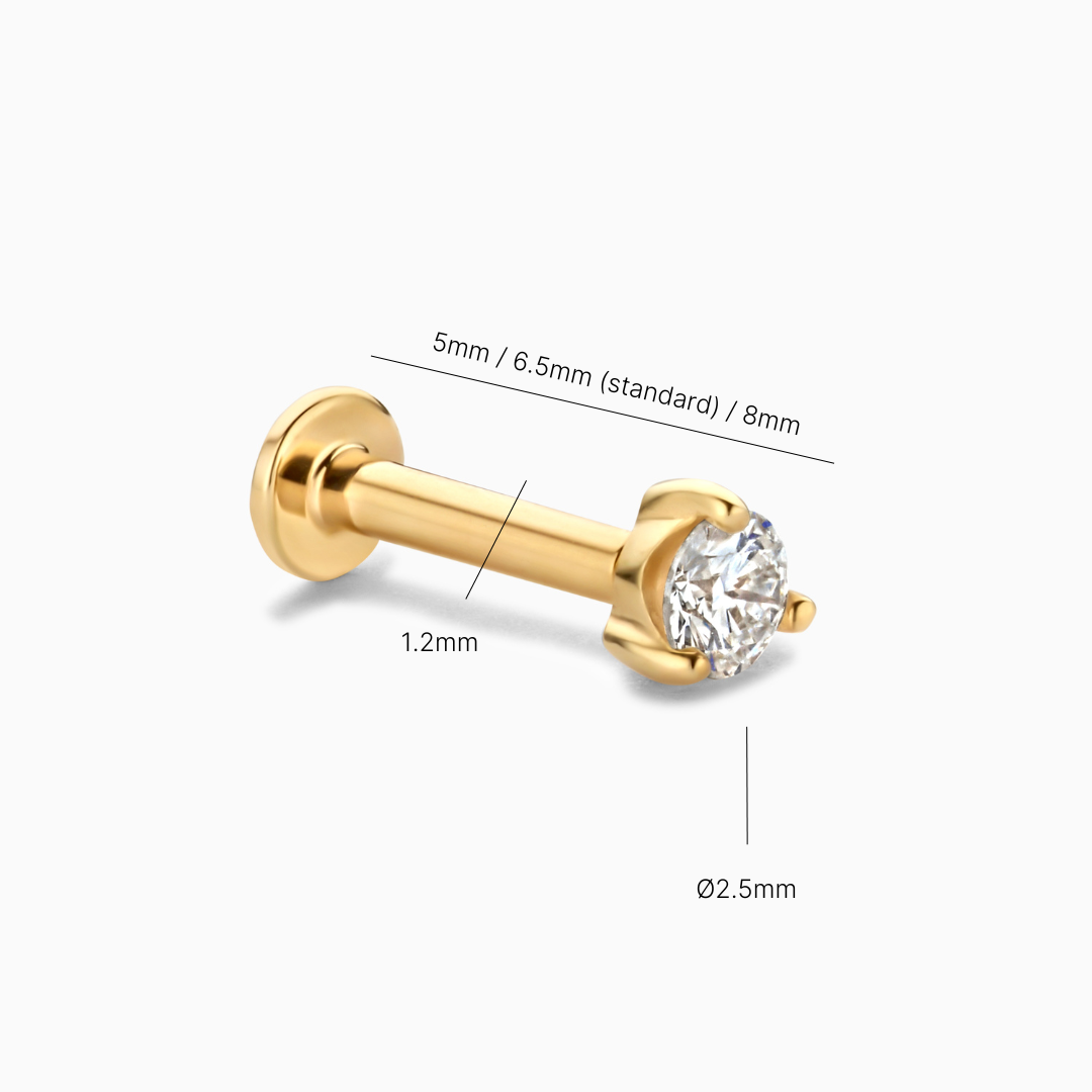 Diamond Dot 2.5 Piercing