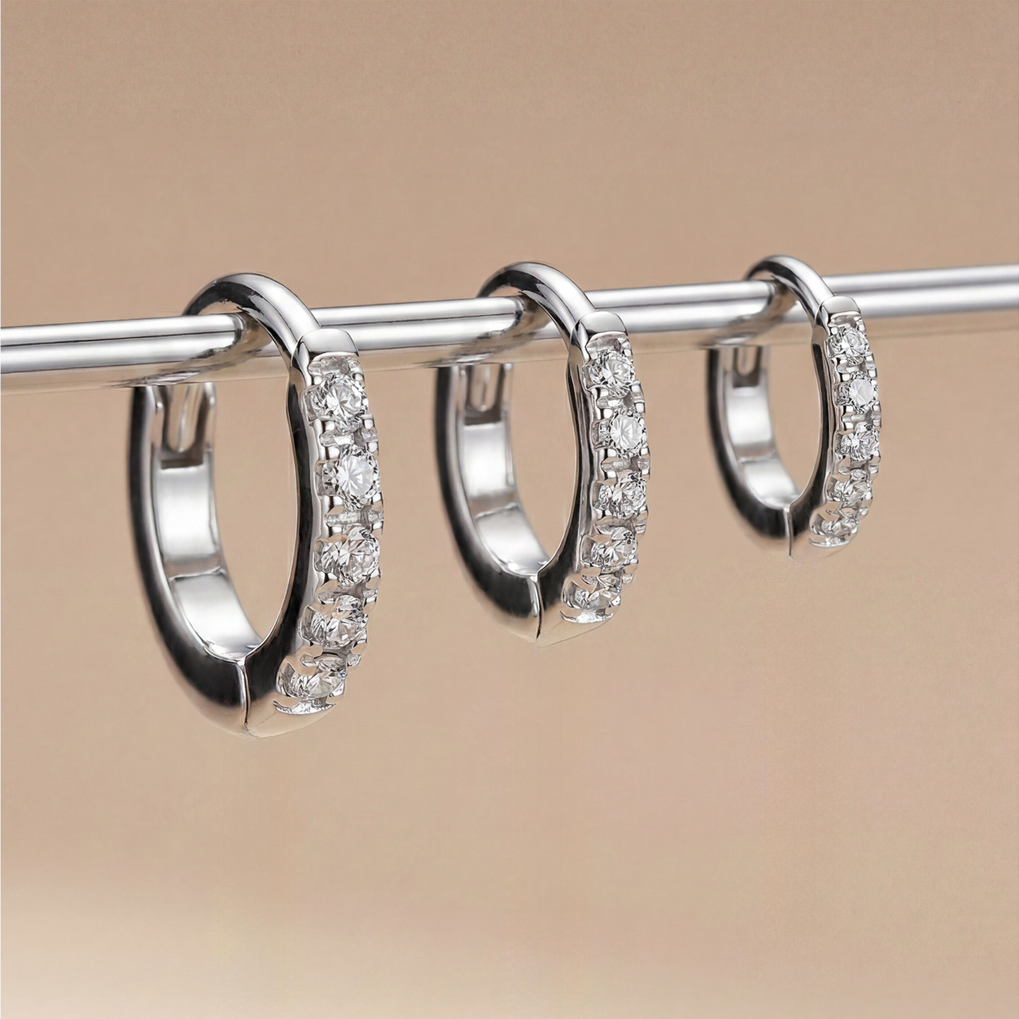 Diamond Huggies (10mm)