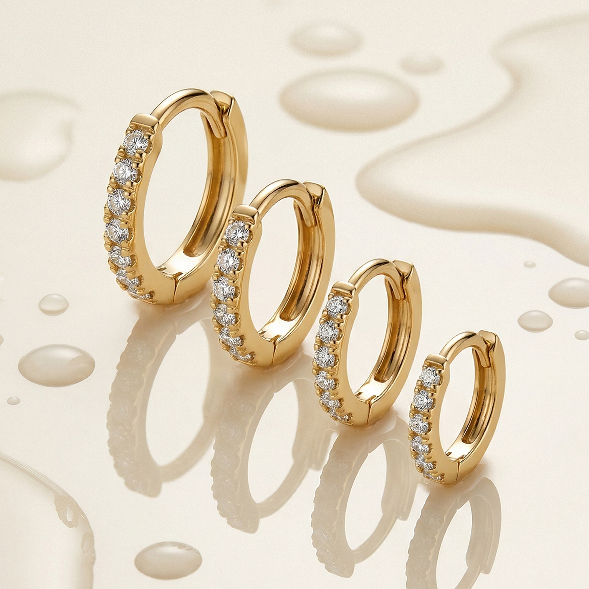 Diamond Huggies (12mm)